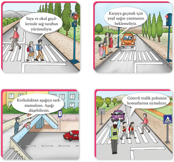4. Sınıf Trafik Güvenliği MEB Yayınları Sayfa 20 Ders Kitabı Cevapları