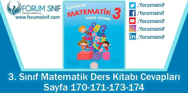 3. Sınıf Matematik Ders Kitabı 172-173-175-176. Sayfa Cevapları MEB Yayınları 2. Kitap