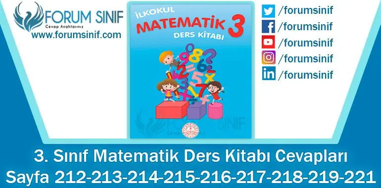 3. Sınıf Matematik Ders Kitabı 214-215-216-217-218-219-221-222-223. Sayfa Cevapları MEB Yayınları 3. Sınıf Matematik Ders Kitabı 214-215-216-217-218-219-221-222-223. Sayfa Cevapları MEB Yayınları 2. Kitap