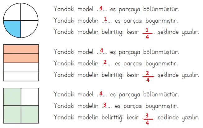 3. Sınıf Matematik MEB Yayınları Sayfa 167 Ders Kitabı Cevapları
