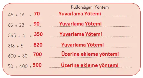 3. Sınıf Matematik Ders Kitabı 68-69-70-71-72. Sayfa Cevapları MEB Yayınları 3. Sınıf Matematik MEB Yayınları Sayfa 70 Ders Kitabı Cevapları