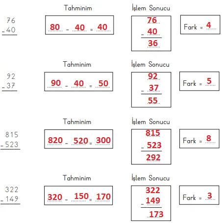 3. Sınıf Matematik MEB Yayınları Sayfa 79 Ders Kitabı Cevapları