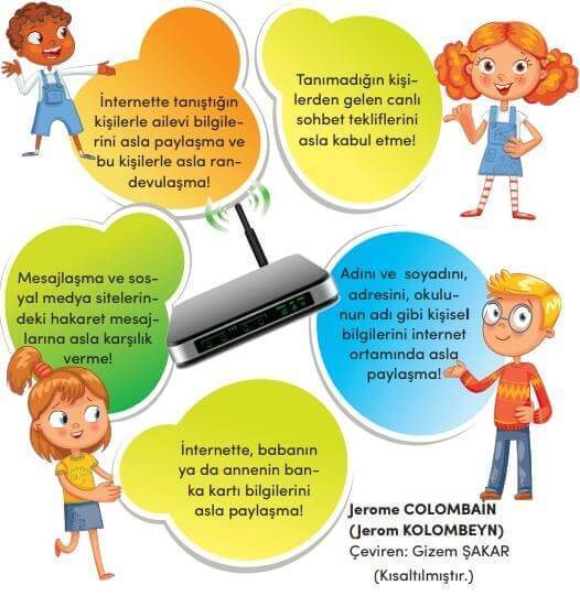3. Sınıf Türkçe MEB Yayınları Sayfa 158 Ders Kitabı Cevapları
