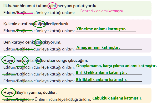 6. Sınıf Türkçe Ders Kitabı Ekoyay Yayınları Sayfa 163 Ders Kitabı Cevapları