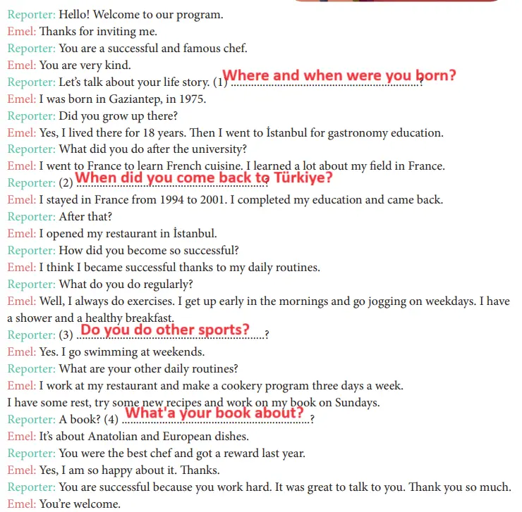7. Sınıf İngilizce Ders Kitabı 58-59-60-61-62-63. Sayfa Cevapları MEB Yayınları 7. Sınıf İngilizce Ders Kitabı Sayfa 62 Cevapları MEB Yayınları