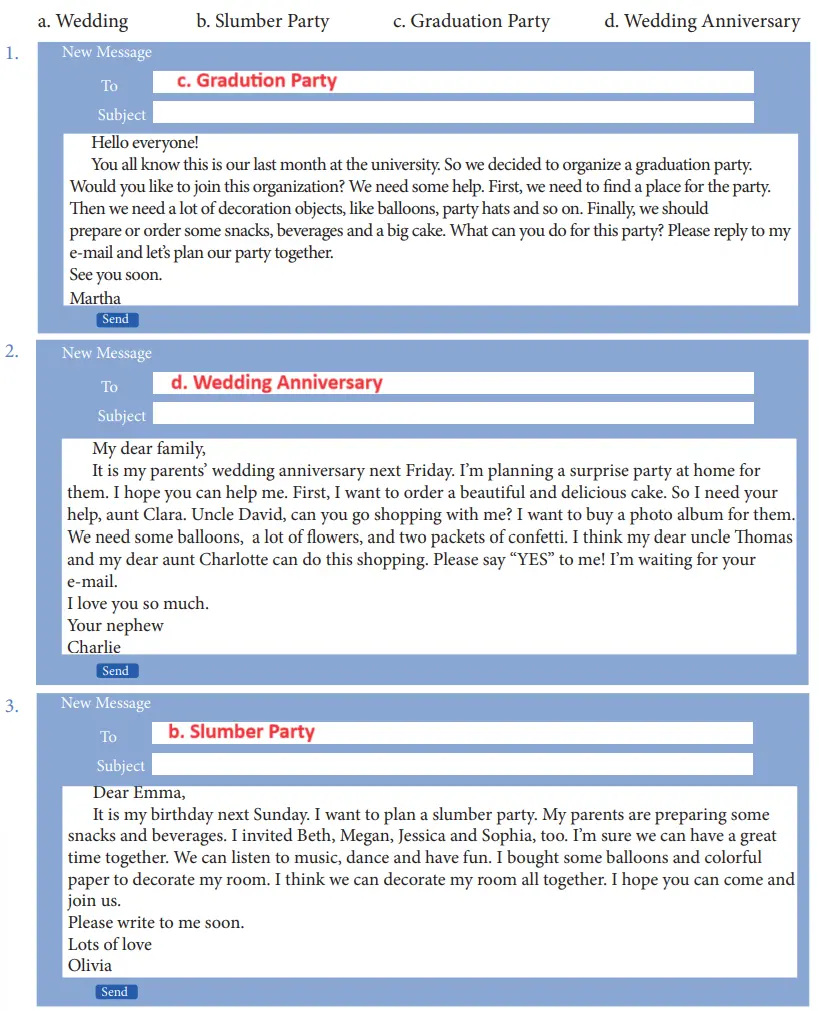 7. Sınıf İngilizce Ders Kitabı Sayfa 76 Cevapları MEB Yayınları