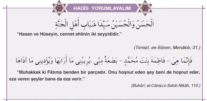 7. Sınıf Peygamberimizin Hayatı Tutku Yayıncılık Sayfa 61 Ders Kitabı Cevapları