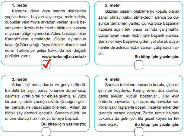 7. Sınıf Türkçe Ders Kitabı Özgün Yayınları Sayfa 168 Ders Kitabı Cevapları