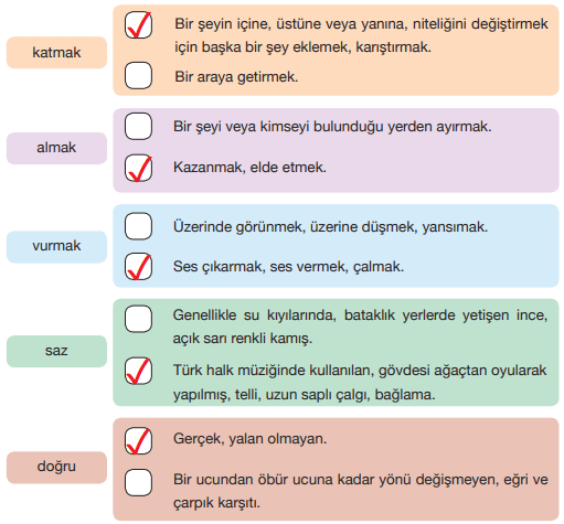 7. Sınıf Türkçe Ders Kitabı Özgün Yayınları Sayfa 174 Ders Kitabı Cevapları