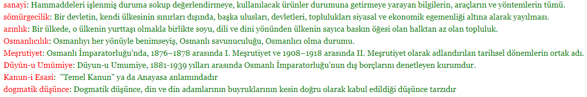 8. Sınıf T.C. İnkılap Tarihi ve Atatürkçülük MEB Yayınları Sayfa 15 Ders Kitabı Cevapları