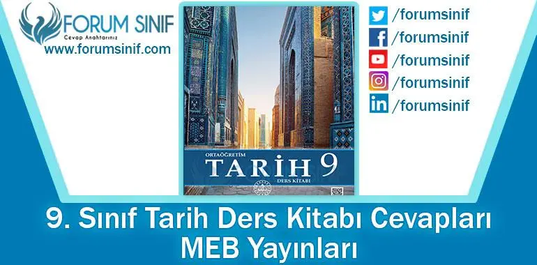 9. Sınıf Tarih Ders Kitabı Cevapları MEB Yayınları