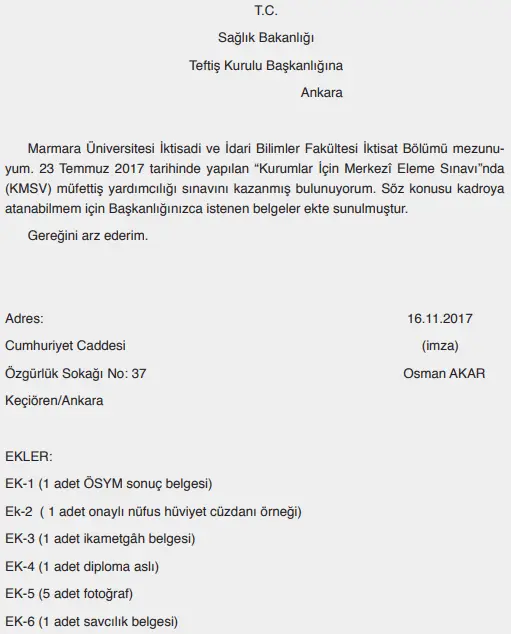 Dilekçe Nasıl Yazılır?