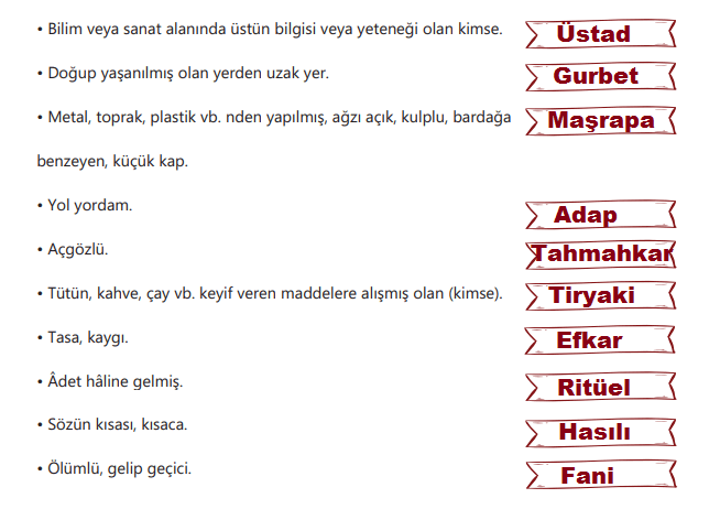 6. Sınıf Türkçe Ders Kitabı Cevapları Sayfa 136 MEB Yayınları