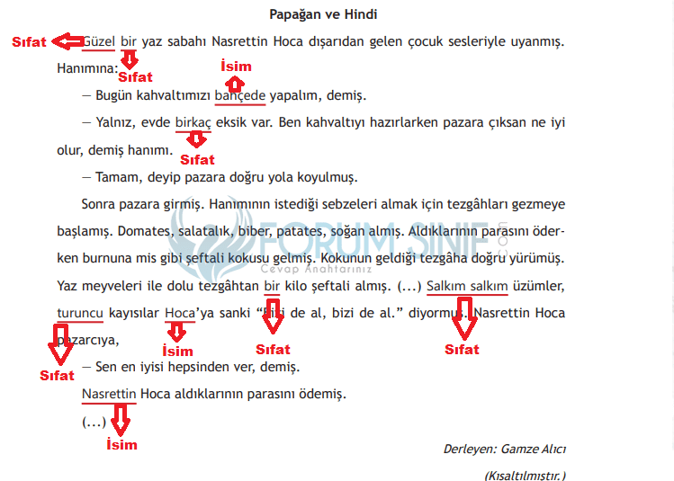 6. Sınıf Türkçe Ders Kitabı Cevapları Sayfa 148 MEB Yayınları