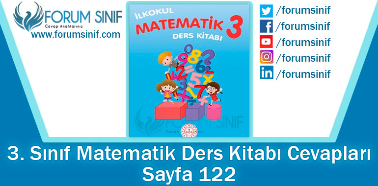 3. Sınıf Matematik Ders Kitabı 122. Sayfa Cevapları MEB Yayınları 2. Kitap