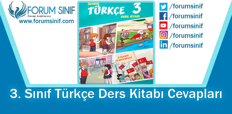3. Sınıf Türkçe Ders Kitabı Cevapları Gizem Yayıncılık