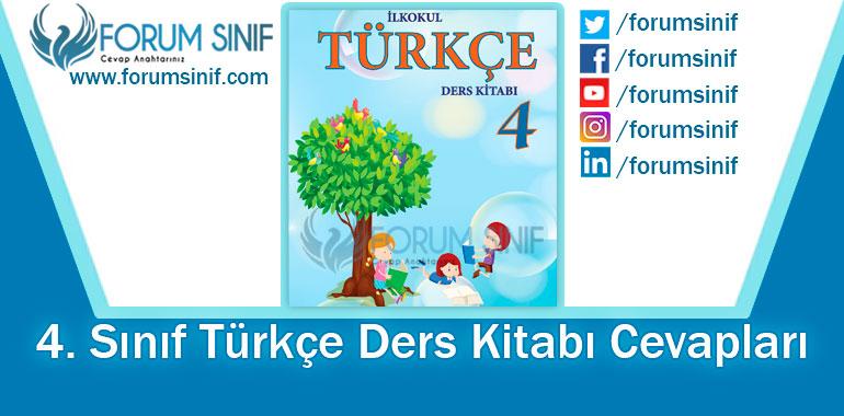 4. Sınıf Türkçe Ders Kitabı Cevapları MEB Yayınları