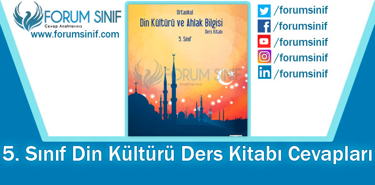 5. Sınıf Din Kültürü Ders Kitabı Cevapları MEB Yayınları