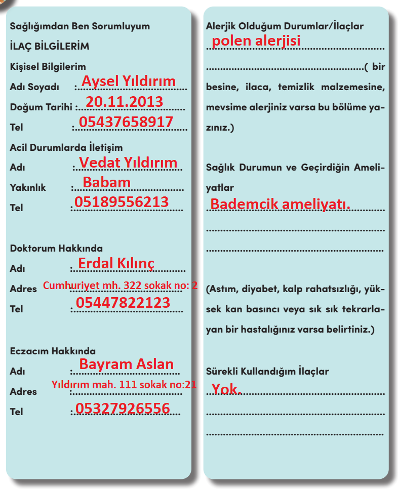 4. Sınıf Türkçe MEB Yayınları Sayfa 222 Ders Kitabı Cevapları