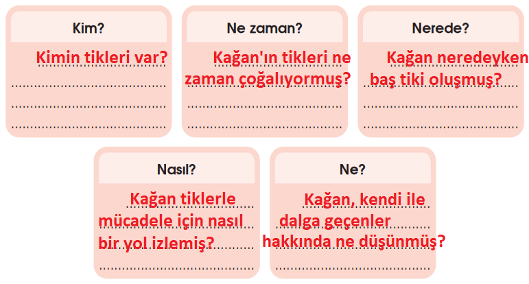 4. Sınıf Türkçe Özgün Yayınları Sayfa 210 Ders Kitabı Cevapları