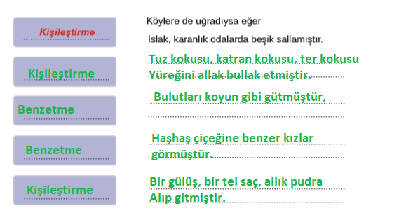8. Sınıf Türkçe Ders Kitabı Sayfa 231 Cevapları MEB Yayınları