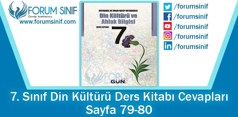 7. Sınıf Din Kültürü Ders Kitabı 79-80. Sayfa Cevapları GÜN Yayınları