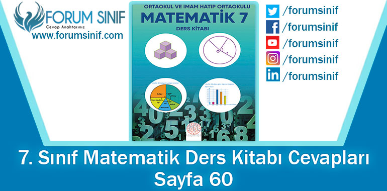 7. Sınıf Matematik Ders Kitabı 60. Sayfa Cevapları MEB Yayınları