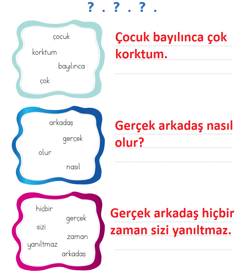 2. Sınıf Türkçe Ders Kitabı Sayfa 26 Cevapları ADA Yayınları