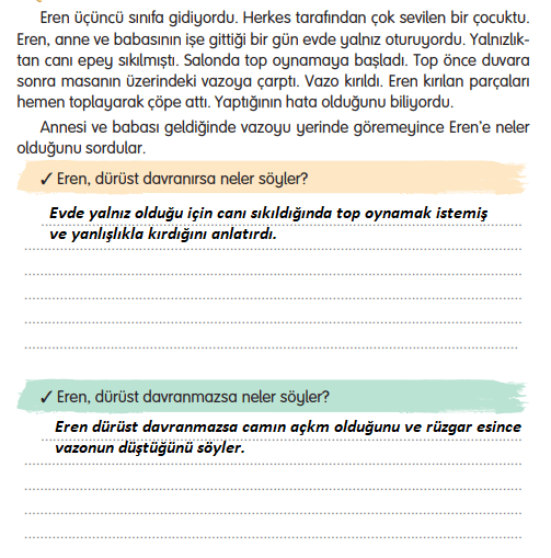 3. Sınıf Türkçe Ders Kitabı Sayfa 31 Cevapları Gizem Yayıncılık