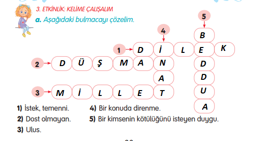 3. Sınıf Türkçe Ders Kitabı Sayfa 33 Cevapları Gizem Yayıncılık1