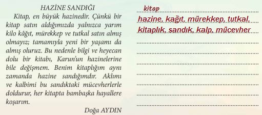 6. Sınıf Türkçe Ders Kitabı Sayfa 16 Cevapları MEB Yayınları