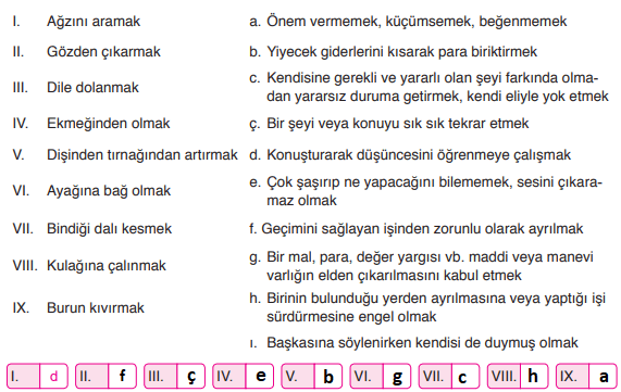 6. Sınıf Türkçe Ders Kitabı Sayfa 34 Cevapları ATA Yayıncılık