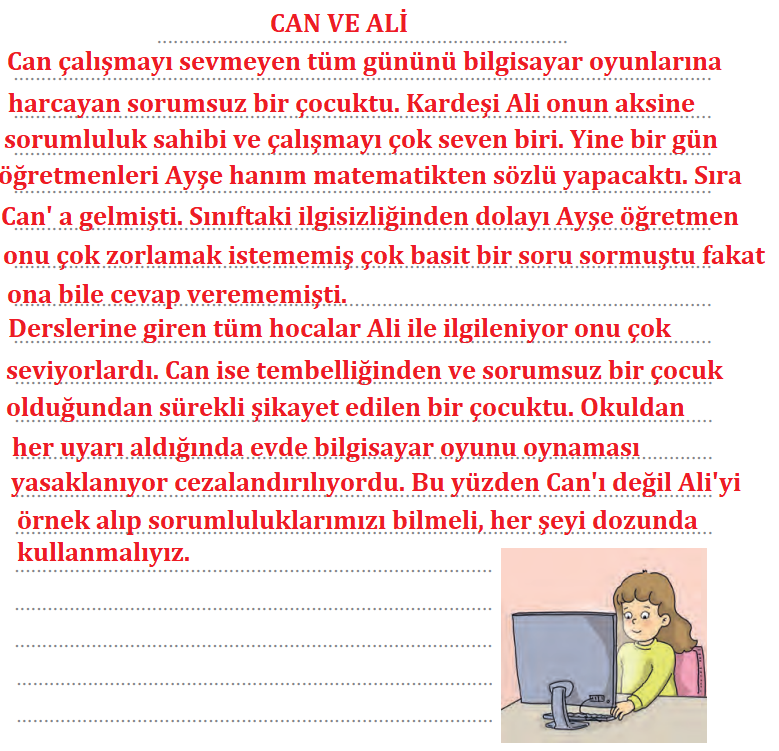 3. Sınıf Türkçe Ders Kitabı Sayfa 76 Cevapları Gizem Yayıncılık