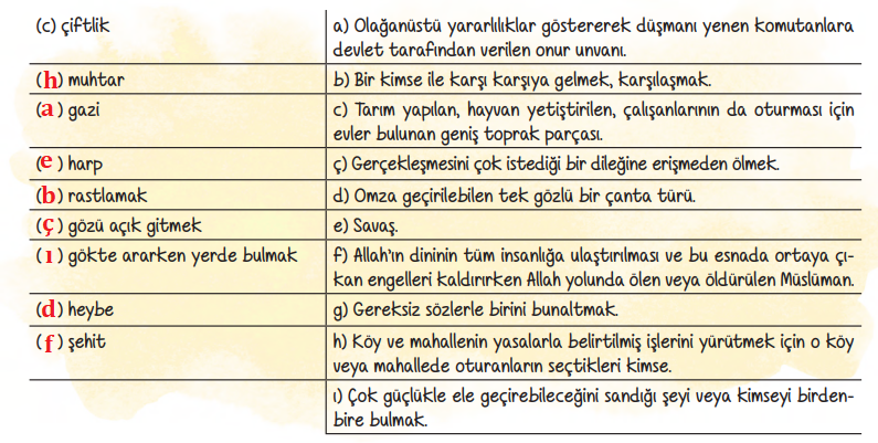 6. Sınıf Türkçe Ders Kitabı Sayfa 67 Cevapları ATA Yayıncılık