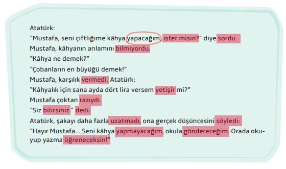7. Sınıf Türkçe Ders Kitabı Sayfa 58 Cevapları MEB Yayınları