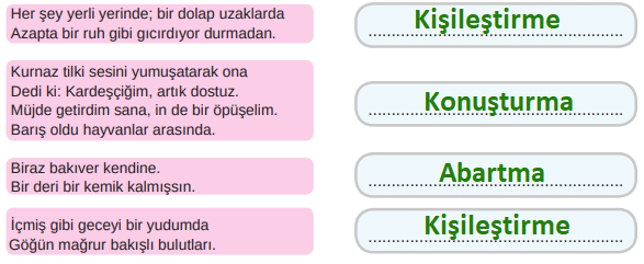 8. Sınıf Türkçe Ders Kitabı Sayfa 43 Cevapları MEB Yayınları