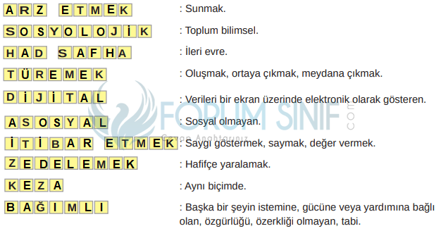 8. Sınıf Türkçe Ders Kitabı Sayfa 82 Cevapları MEB Yayınları