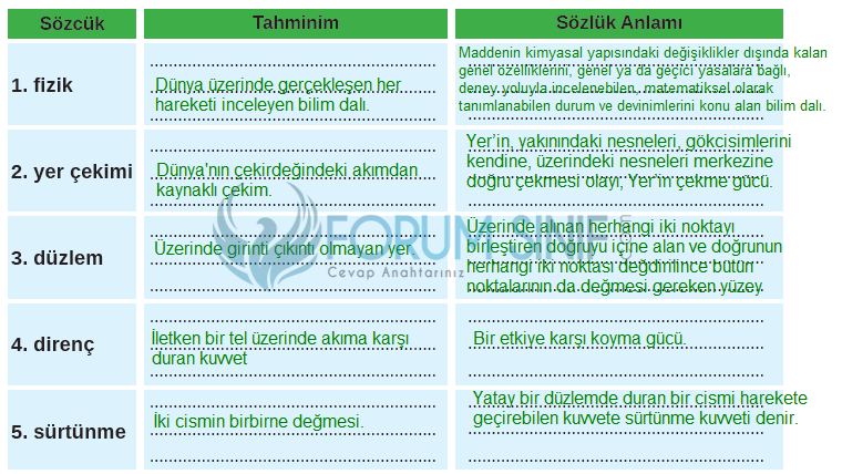 8. Sınıf Türkçe Ders Kitabı Sayfa 99 Cevapları MEB Yayınları