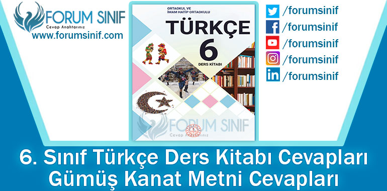 Gümüş Kanat Metni Cevapları (6. Sınıf Türkçe MEB)