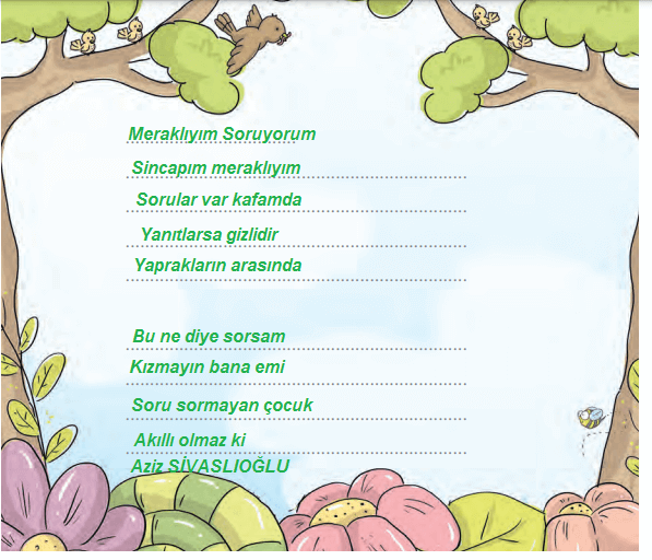 3. Sınıf Türkçe Ders Kitabı Sayfa 210 Cevapları Gizem Yayıncılık