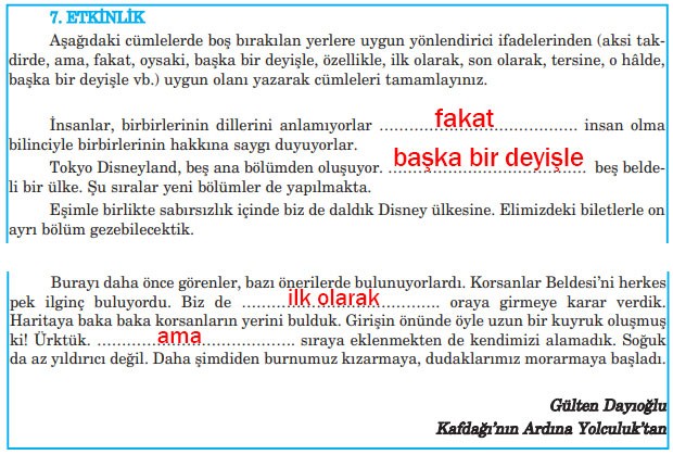 5. Sınıf Türkçe Ders Kitabı Sayfa 195 Cevapları Anıttepe Yayıncılık