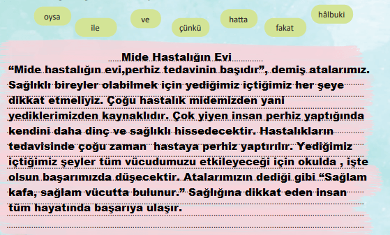 6. Sınıf Türkçe Ders Kitabı Sayfa 220 Cevapları MEB Yayınları