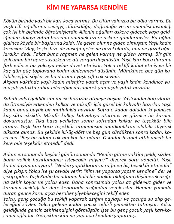 7. Sınıf Türkçe Ders Kitabı Özgün Yayınları Sayfa 222 Ders Kitabı Cevapları