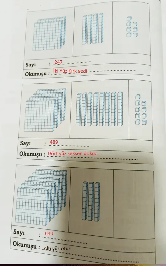 3. Sınıf Matematik Ders Kitabı Sayfa 16 Cevapları Ekoyay Yayıncılık