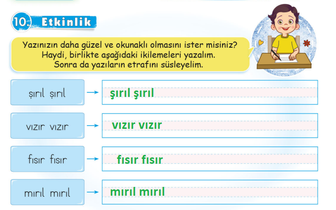 3. Sınıf Türkçe Ders Kitabı Sayfa 29 Cevapları Sonuç Yayınları