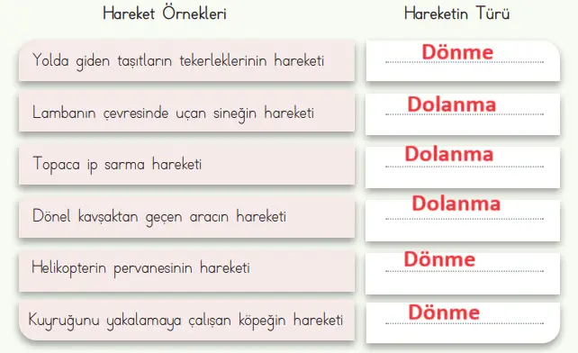 4. Sınıf Fen Bilimleri Ders Kitabı Sayfa 35 Cevapları MEB Yayınları