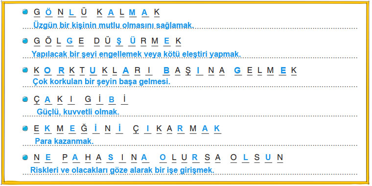 7. Sınıf Türkçe Ders Kitabı Cevapları Sayfa 35-36 Dörtel Yayıncılık
