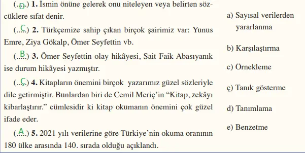 8. Sınıf Türkçe Ders Kitabı Sayfa 83 Cevapları Hecce Yayıncılık