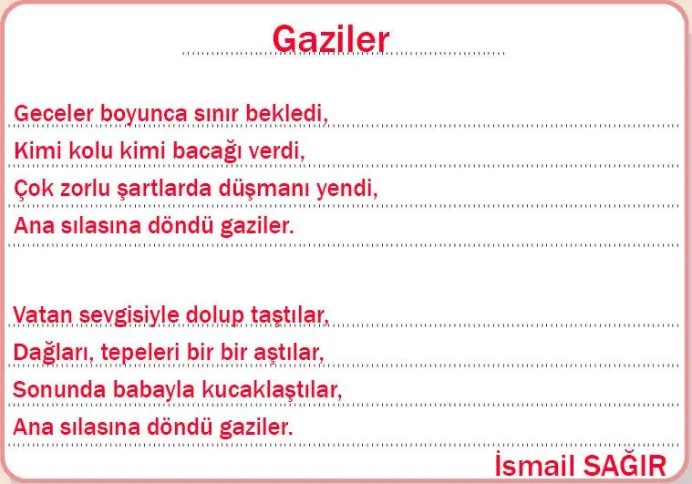 4. Sınıf Türkçe Ders Kitabı Sayfa 75 Cevapları MEB Yayıncılık