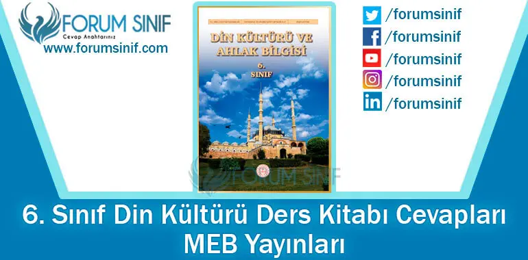 6. Sınıf Din Kültürü Ders Kitabı Cevapları MEB Yayınları